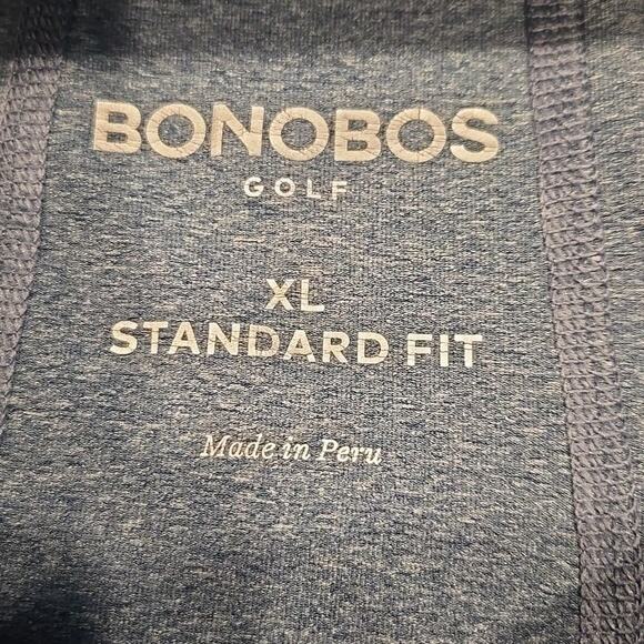 BONOBOS GOLF STANDARD FIT POLO. SIZE X- LARGE. HEATHERED BLUE. - Picture 3 of 7
